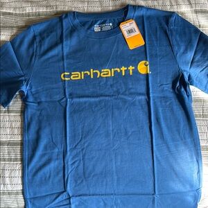 New Boys Carhartt Blue Logo T-Shirt